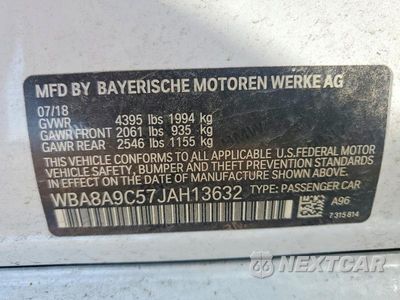 Zdjęcie 12 z 12 samochodu: 2018 BMW 320 I VIN:WBA8A9C57JAH13632 - miniatura