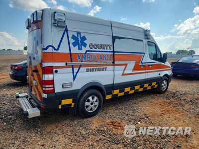 Trzecie zdjęcie samochodu z tyłu: 2017 MERCEDES-BENZ SPRINTER 2500 AMBULANCE VIN:WDAPE7CDXHP384382 - miniatura