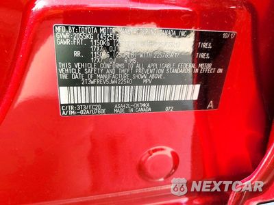 Zdjęcie 14 z 14 samochodu: 2018 TOYOTA RAV4 XLE VIN:2T3WFREV5JW422540 - miniatura