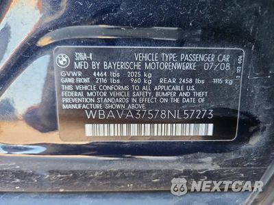 Zdjęcie 12 z 12 samochodu: 2008 BMW 328 I VIN:WBAVA37578NL57273 - miniatura