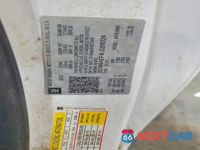 Zdjęcie 12 z 12 samochodu: 2020 GMC SIERRA K1500 VIN:3GTN9AEF4LG209224 - miniatura
