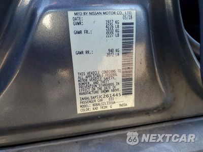 Zdjęcie 12 z 12 samochodu: 2018 NISSAN ALTIMA 2.5 SV VIN:1N4AL3AP5JC261445 - miniatura