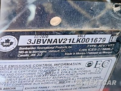 Zdjęcie 10 z 10 samochodu: 2020 CAN-AM MAVERICK X3 UTILITY VEHICLE VIN:3JBVNAV21LK001679 - miniatura