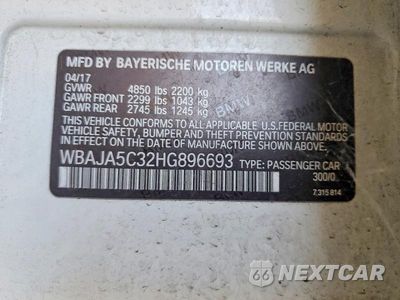 Zdjęcie 12 z 12 samochodu: 2017 BMW 530 I VIN:WBAJA5C32HG896693 - miniatura