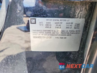 Zdjęcie 12 z 12 samochodu: 2013 CADILLAC ATS LUXURY VIN:1G6AH5S37D0123126 - miniatura