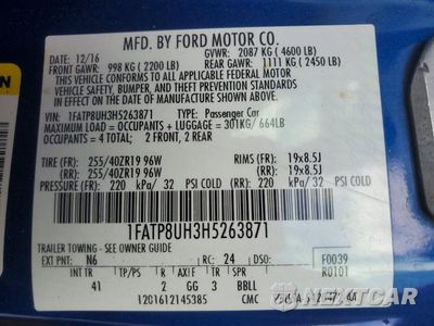 Zdjęcie 12 z 12 samochodu: 2017 FORD MUSTANG VIN:1FATP8UH3H5263871 - miniatura