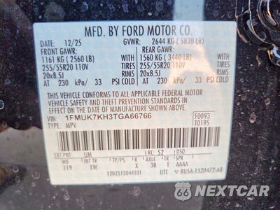 Zdjęcie 13 z 13 samochodu: 2026 FORD EXPLORER ST-LINE VIN:1FMUK7KH3TGA66766 - miniatura