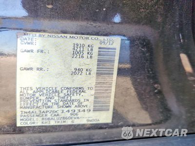 Zdjęcie 13 z 13 samochodu: 2013 NISSAN ALTIMA 2.5 VIN:1N4AL3AP2DC149349 - miniatura