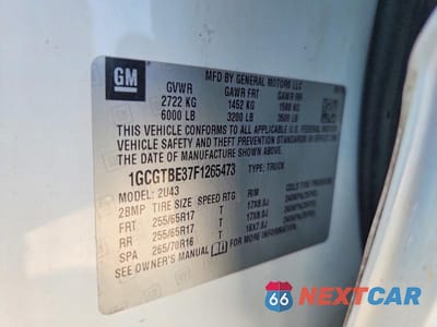 Zdjęcie 12 z 12 samochodu: 2015 CHEVROLET COLORADO LT VIN:1GCGTBE37F1265473 - miniatura