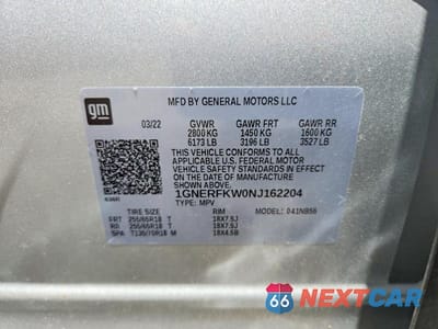 Zdjęcie 14 z 14 samochodu: 2022 CHEVROLET TRAVERSE LS VIN:1GNERFKW0NJ162204 - miniatura