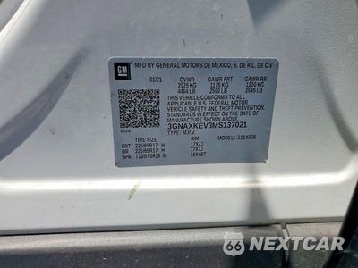 Zdjęcie 13 z 13 samochodu: 2021 CHEVROLET EQUINOX LT VIN:3GNAXKEV3MS137021 - miniatura