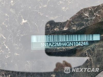 Zdjęcie 12 z 12 samochodu: 2016 NISSAN MURANO SL VIN:5N1AZ2MH4GN104246 - miniatura