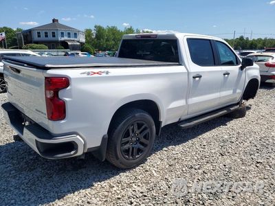 Trzecie zdjęcie samochodu z tyłu: 2023 CHEVROLET SILVERADO K1500 CUSTOM VIN:1GCPDBEK7PZ141081 - miniatura