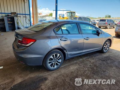 Trzecie zdjęcie samochodu z tyłu: 2013 HONDA CIVIC EX VIN:19XFB2F89DE074799 - miniatura