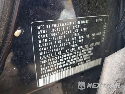 Zdjęcie 13 z 13 samochodu: 2017 VOLKSWAGEN TIGUAN S VIN:WVGBV7AX8HK025545 - miniatura