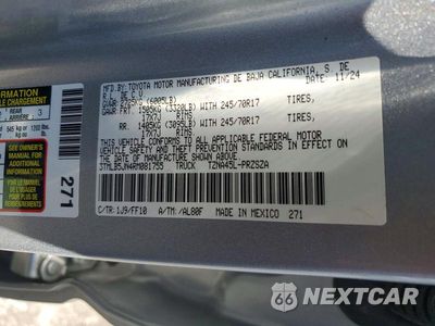 Zdjęcie 12 z 12 samochodu: 2024 TOYOTA TACOMA SR5 VIN:3TMLB5JN4RM081755 - miniatura