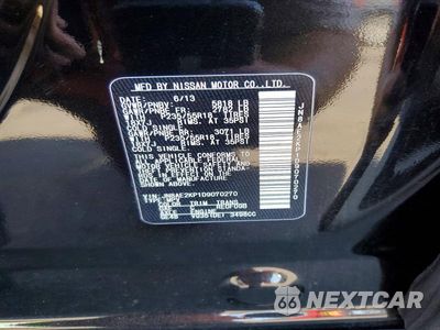 Zdjęcie 13 z 13 samochodu: 2013 NISSAN QUEST 3.5 SL VIN:JN8AE2KP1D9070270 - miniatura