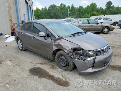Czwarte zdjęcie samochodu z boku: 2012 HONDA CIVIC LX VIN:19XFB2F50CE065221 - miniatura