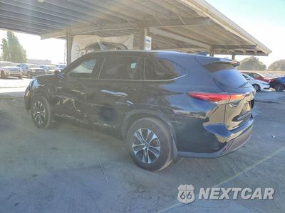 Drugie zdjęcie samochodu z przodu: 2021 TOYOTA HIGHLANDER HYBRID XLE VIN:5TDGBRCH4MS532613 - miniatura