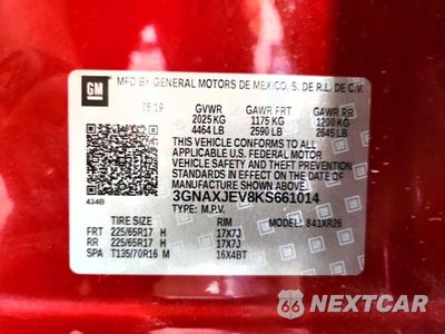 Zdjęcie 13 z 13 samochodu: 2019 CHEVROLET EQUINOX LT VIN:3GNAXJEV8KS661014 - miniatura