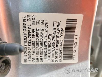 Zdjęcie 13 z 13 samochodu: 2015 HONDA CR-V EXL VIN:2HKRM4H73FH636122 - miniatura