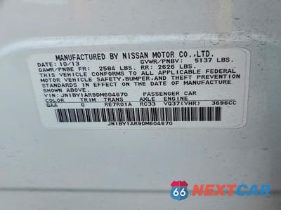 Zdjęcie 12 z 12 samochodu: 2013 INFINITI M37 X VIN:JN1BY1AR9DM604670 - miniatura