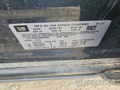 Zdjęcie 13 z 13 samochodu: 2021 CHEVROLET TRAX 1LT VIN:KL7CJPSB1MB354392 - miniatura