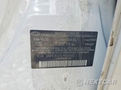 Zdjęcie 12 z 12 samochodu: 2020 HYUNDAI SONATA SEL PLUS VIN:5NPEJ4J25LH050362 - miniatura
