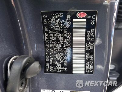 Zdjęcie 12 z 12 samochodu: 2012 TOYOTA PRIUS THREE VIN:JTDKN3DU0C1614666 - miniatura