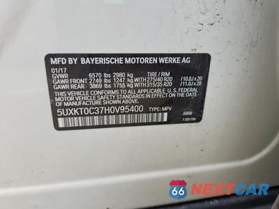 Zdjęcie 13 z 13 samochodu: 2017 BMW X5 XDR40E VIN:5UXKT0C37H0V95400 - miniatura