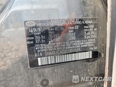 Zdjęcie 13 z 13 samochodu: 2020 HYUNDAI SANTA FE SE VIN:5NMS2CAD2LH150539 - miniatura