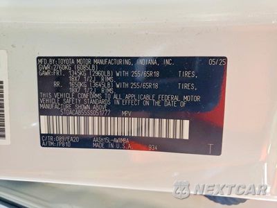 Zdjęcie 13 z 13 samochodu: 2025 TOYOTA GRAND HIGHLANDER HYBRID XLE VIN:5TDACAB55SS051777 - miniatura