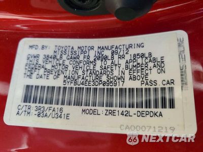 Zdjęcie 12 z 12 samochodu: 2013 TOYOTA COROLLA L VIN:5YFBU4EE3DP095917 - miniatura