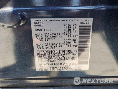 Zdjęcie 13 z 13 samochodu: 2016 NISSAN ROGUE S VIN:5N1AT2MT1GC875331 - miniatura