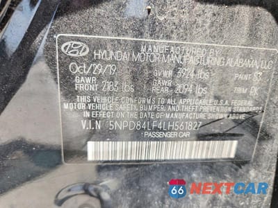 Zdjęcie 12 z 12 samochodu: 2020 HYUNDAI ELANTRA VALUE EDITION VIN:5NPD84LF4LH561827 - miniatura