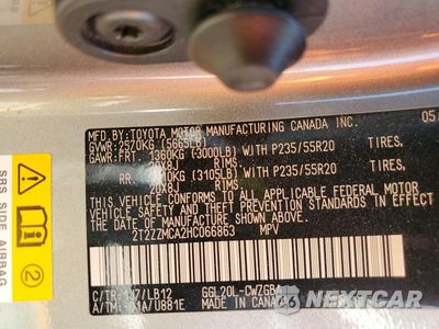 Zdjęcie 14 z 14 samochodu: 2017 LEXUS RX 350 BASE VIN:2T2ZZMCA2HC066863 - miniatura