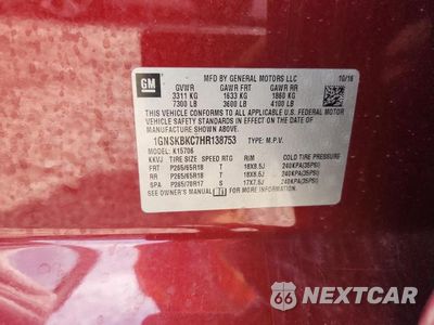 Zdjęcie 14 z 14 samochodu: 2017 CHEVROLET TAHOE K1500 LT VIN:1GNSKBKC7HR138753 - miniatura