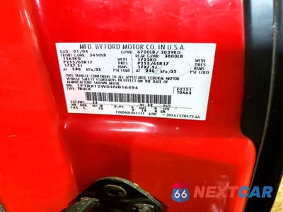 Zdjęcie 12 z 12 samochodu: 2004 FORD F150 VIN:1FTRX12W04NB16494 - miniatura