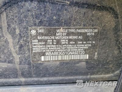 Zdjęcie 12 z 12 samochodu: 2016 BMW 340 I VIN:WBA8B3G51GNA92720 - miniatura