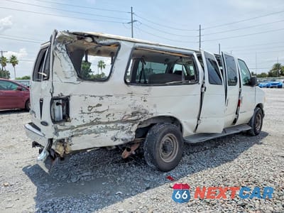 Trzecie zdjęcie samochodu z tyłu: 2006 FORD ECONOLINE E350 SUPER DUTY WAGON VIN:1FBSS31L06DA95291 - miniatura