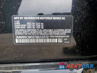 Zdjęcie 12 z 12 samochodu: 2026 BMW 330XI VIN:3MW89CW03T8G13772 - miniatura