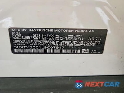 Zdjęcie 13 z 13 samochodu: 2020 BMW X3 XDRIVE30I VIN:5UXTY5C01L9C07917 - miniatura
