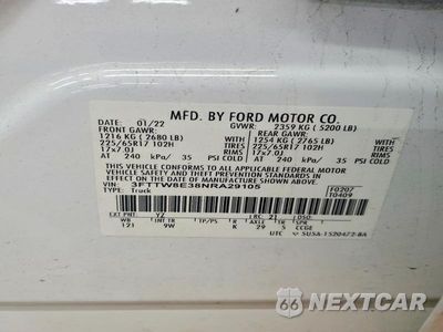 Zdjęcie 12 z 12 samochodu: 2022 FORD MAVERICK XL VIN:3FTTW8E38NRA29105 - miniatura