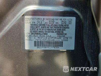 Zdjęcie 13 z 13 samochodu: 2020 NISSAN KICKS S VIN:3N1CP5BVXLL478354 - miniatura