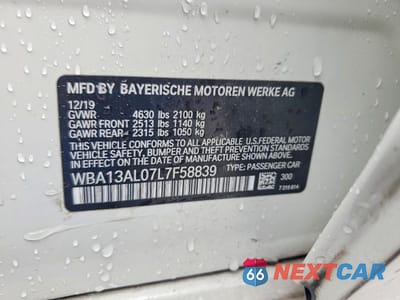 Zdjęcie 12 z 12 samochodu: 2020 BMW M235XI VIN:WBA13AL07L7F58839 - miniatura