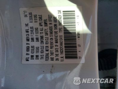 Zdjęcie 12 z 12 samochodu: 2017 HONDA ACCORD LX VIN:1HGCR2F34HA215419 - miniatura