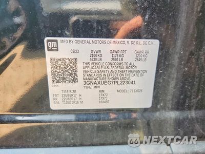 Zdjęcie 12 z 12 samochodu: 2023 CHEVROLET EQUINOX LT VIN:3GNAXUEG7PL223041 - miniatura