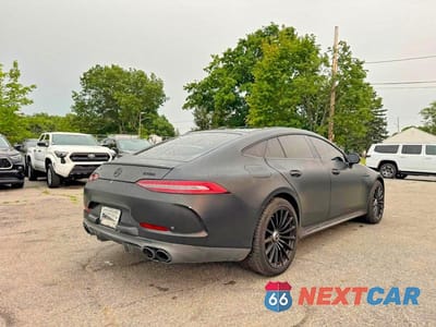 Czwarte zdjęcie samochodu z boku: 2019 MERCEDES-BENZ AMG GT 53 VIN:WDD7X6BB9KA008192 - miniatura