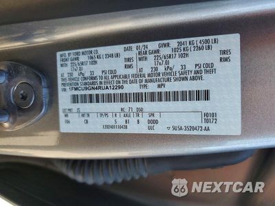 Zdjęcie 12 z 12 samochodu: 2024 FORD ESCAPE ACTIVE VIN:1FMCU9GN4RUA12290 - miniatura