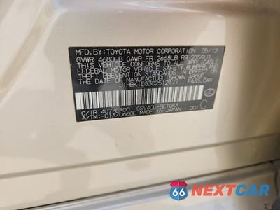 Zdjęcie 12 z 12 samochodu: 2012 LEXUS ES 350 VIN:JTHBK1EG3C2512177 - miniatura